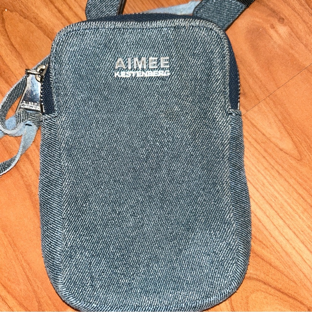 Aimee Kestenberg Women's Just Saying Handbag Purse Blue Denim Crossbody Bag